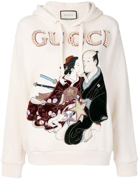 gucci embroidered japanese motif hoodie|gucci hoodie reflective.